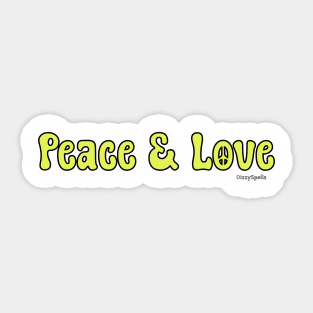 Peace & Love....Peace & Love Sticker